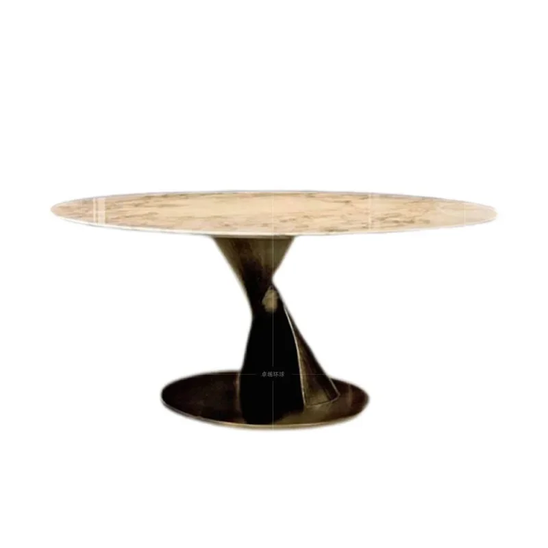 Light luxury high-end marble, high-end villa for home use, solid wood dining table with a sense of design
Light luxury high-end marble, high-end villa for home use, solid wood dining table with a sense of design