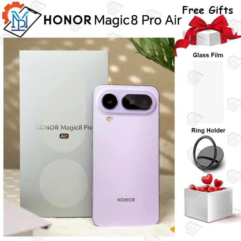 Original HONOR Magic 8 Pro Air Mobile Phone 6.31" OLED Display Dimensity 9500 Triple Camera Charging 80W CN Version Smartphone
Original HONOR Magic 8 Pro Air Mobile Phone 6.31" OLED Display Dimensity 9500 Triple Camera Charging 80W CN Version Smartphone