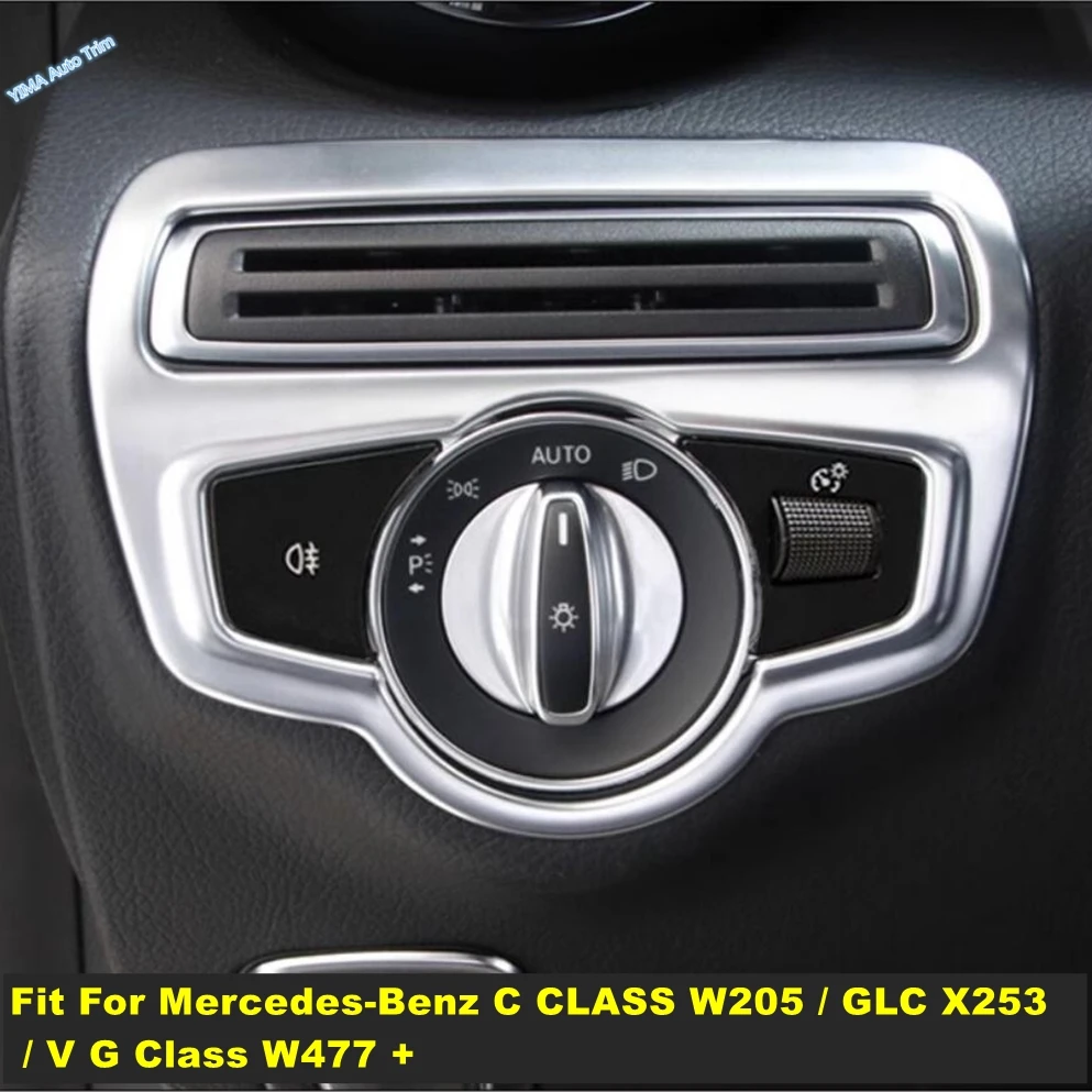 ABS Auto Head Lamp Light Switch Button Decor Cover Trim Interior Accessories For Benz C CLASS W205 / GLC X253 / V G Class W477
ABS Auto Head Lamp Light Switch Button Decor Cover Trim Interior Accessories For Benz C CLASS W205 / GLC X253 / V G Class W477