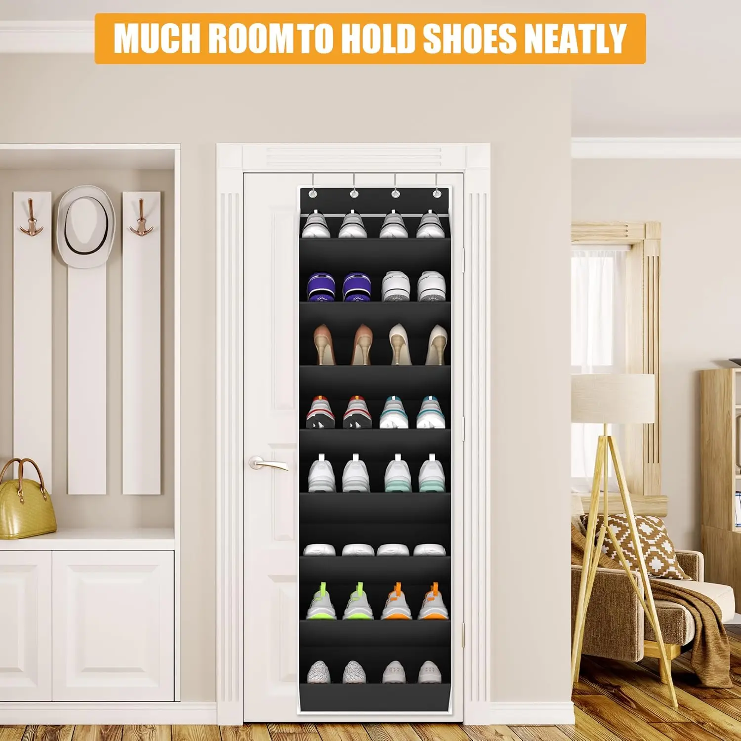 Over The Door Shoe Organizer Storage Fit 16-24 Pairs Hanging Shoe Rack Organiser For Closet Door, Deep Pocket Shoe Holder For
Over The Door Shoe Organizer Storage Fit 16-24 Pairs Hanging Shoe Rack Organiser For Closet Door, Deep Pocket Shoe Holder For