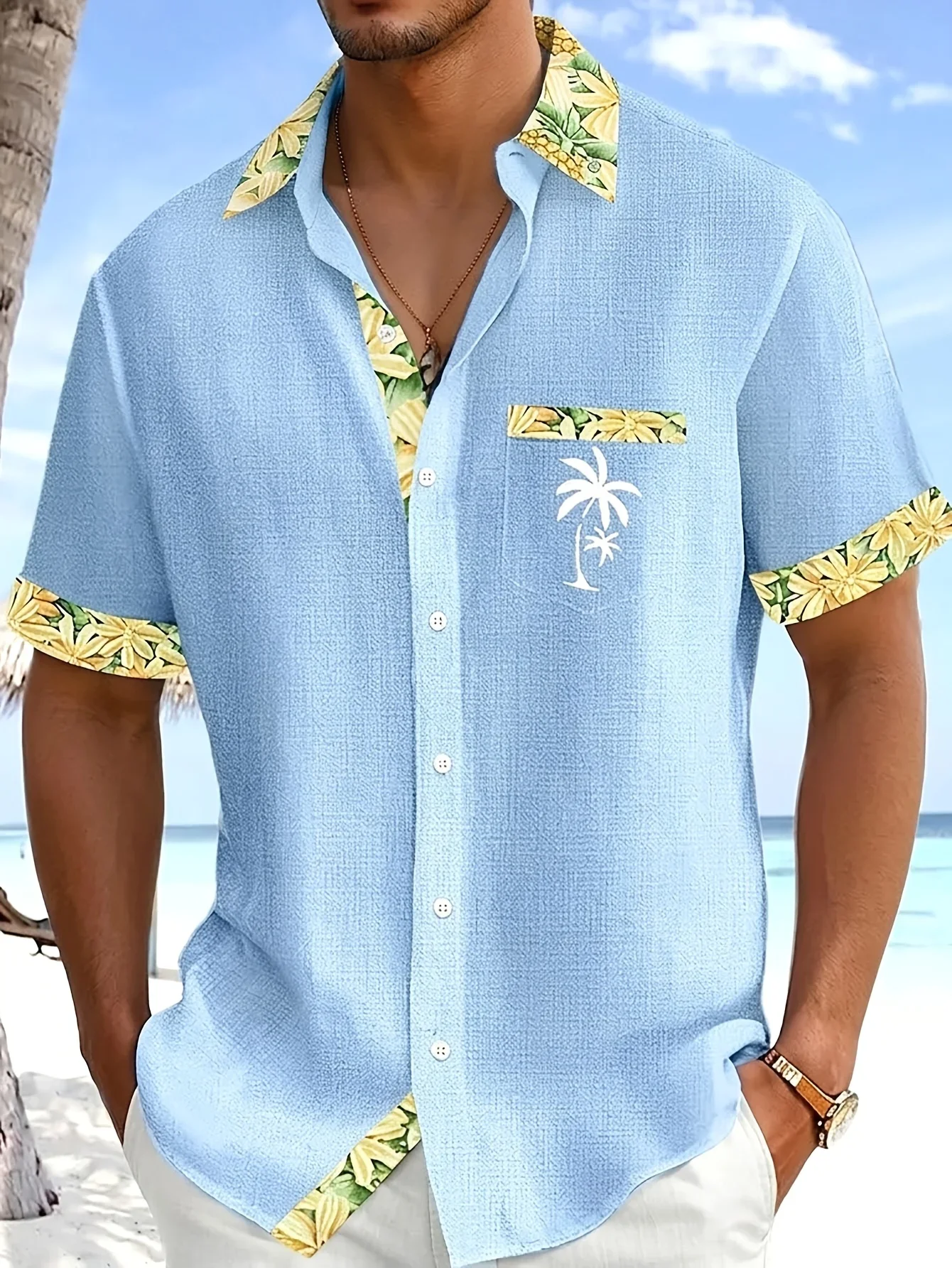 Stylish Men's Beach Hawaiian Shirt High Street Graphic Print Tshirt Lapel Collar Casual Breathable Summer Vacation Shirts
Stylish Men's Beach Hawaiian Shirt High Street Graphic Print Tshirt Lapel Collar Casual Breathable Summer Vacation Shirts