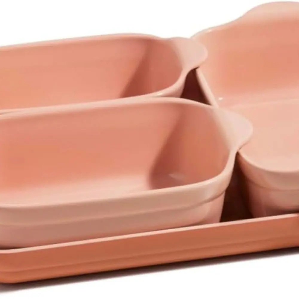 5-Piece Nonstick Ceramic & Cast Aluminum Bakeware Set with Oven Pan, Baking Sheets, & Mat - Space-Saving, Oven-Safe for Baking &
5-Piece Nonstick Ceramic & Cast Aluminum Bakeware Set with Oven Pan, Baking Sheets, & Mat - Space-Saving, Oven-Safe for Baking &