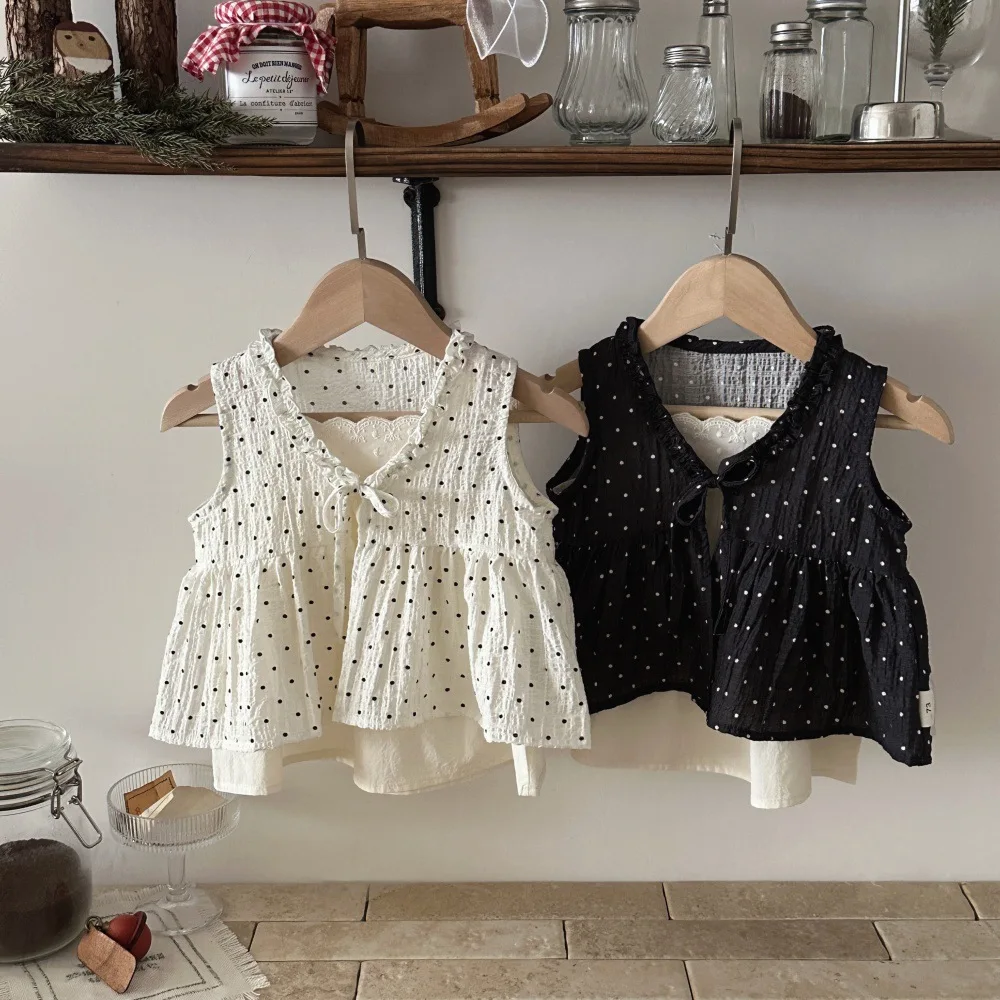 2026 Summer New Baby Girl Sleeveless Clothes Clothes Cute Infant Girl Dot Cardigan + Sling Vest 2pcs Suit Cotton Toddler Outfits
2026 Summer New Baby Girl Sleeveless Clothes Clothes Cute Infant Girl Dot Cardigan + Sling Vest 2pcs Suit Cotton Toddler Outfits