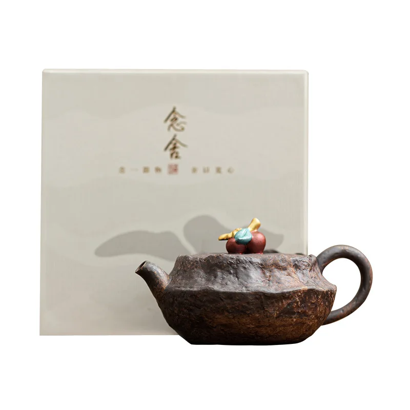 Old rock mud persimmon teapot, home office retro kung fu tea set, teapot, ceramic teapot single pot gift box
Old rock mud persimmon teapot, home office retro kung fu tea set, teapot, ceramic teapot single pot gift box