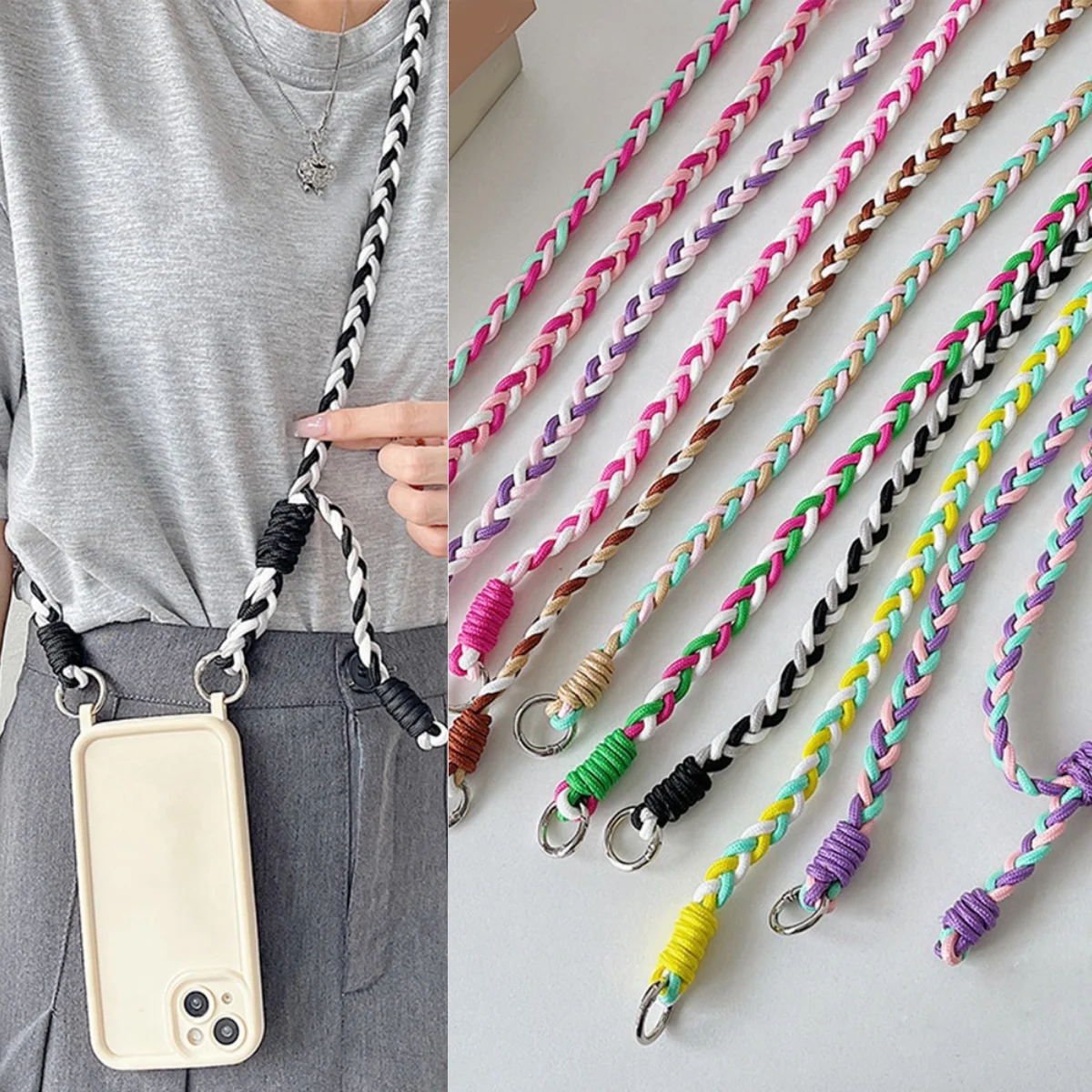 Anti-loss Rope Colorful Woven Lanyard Outdoor Carrying Lanyard Mobile Phone Lanyard Adjustable Bag Crossbody Rope Wrist Strap
Anti-loss Rope Colorful Woven Lanyard Outdoor Carrying Lanyard Mobile Phone Lanyard Adjustable Bag Crossbody Rope Wrist Strap