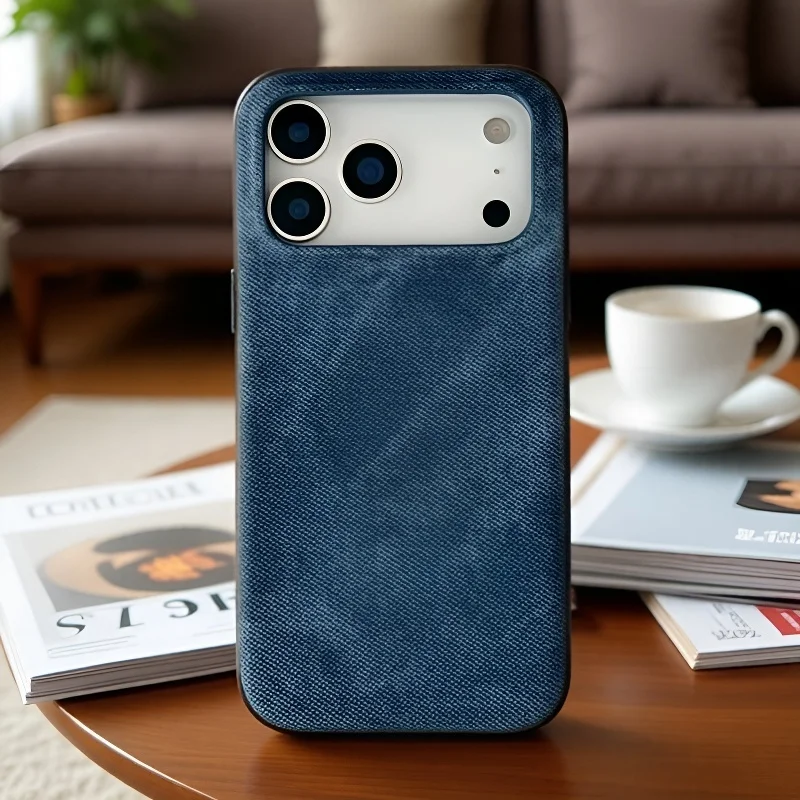 Premium Denim Magnetic Phone Case Compatible with iPhone 17/16/15/14/13 Pro Max Shockproof Protective Cover
Premium Denim Magnetic Phone Case Compatible with iPhone 17/16/15/14/13 Pro Max Shockproof Protective Cover