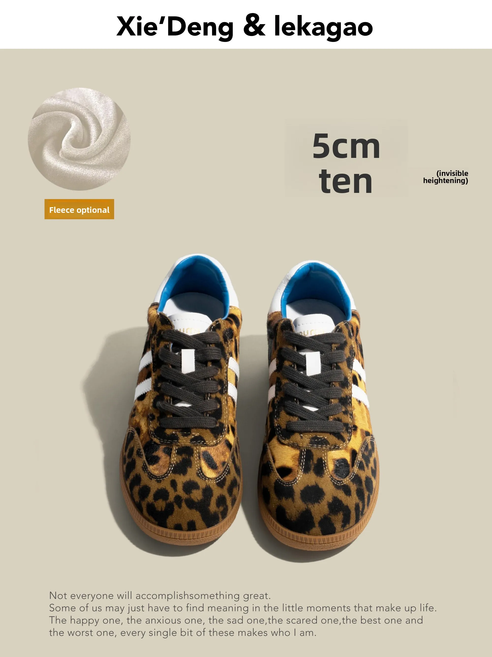 Women's Leopard Print Fce Lined Casual Sports Dequan oes Height Inner Winter New Sle round Toe mid Heel
Women's Leopard Print Fce Lined Casual Sports Dequan oes Height Inner Winter New Sle round Toe mid Heel