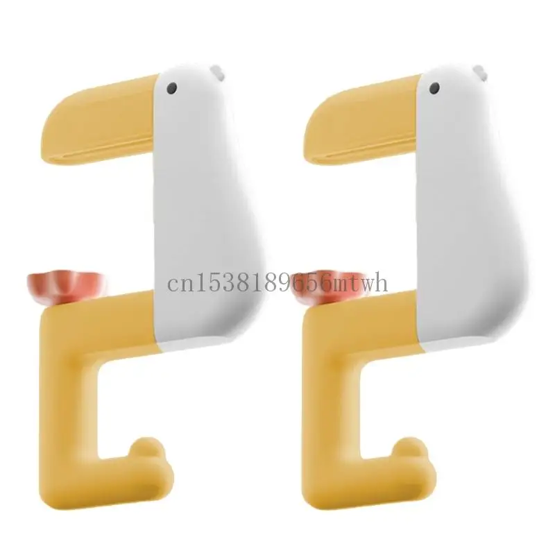 Pack of 2 Thinking Duck Shaped Portable Hook Wall Hanger Bracket Student Handbag Holder Office Supplies Organizers B03D
Pack of 2 Thinking Duck Shaped Portable Hook Wall Hanger Bracket Student Handbag Holder Office Supplies Organizers B03D