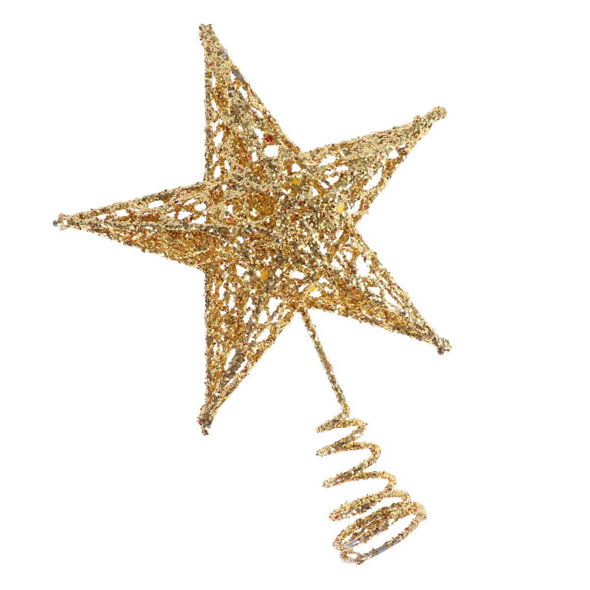 Christmas Tree -pointed Glitter Iron Decor Golden Holiday Ornament Festive Glitter Holiday Tree Topper Treetop
Christmas Tree -pointed Glitter Iron Decor Golden Holiday Ornament Festive Glitter Holiday Tree Topper Treetop