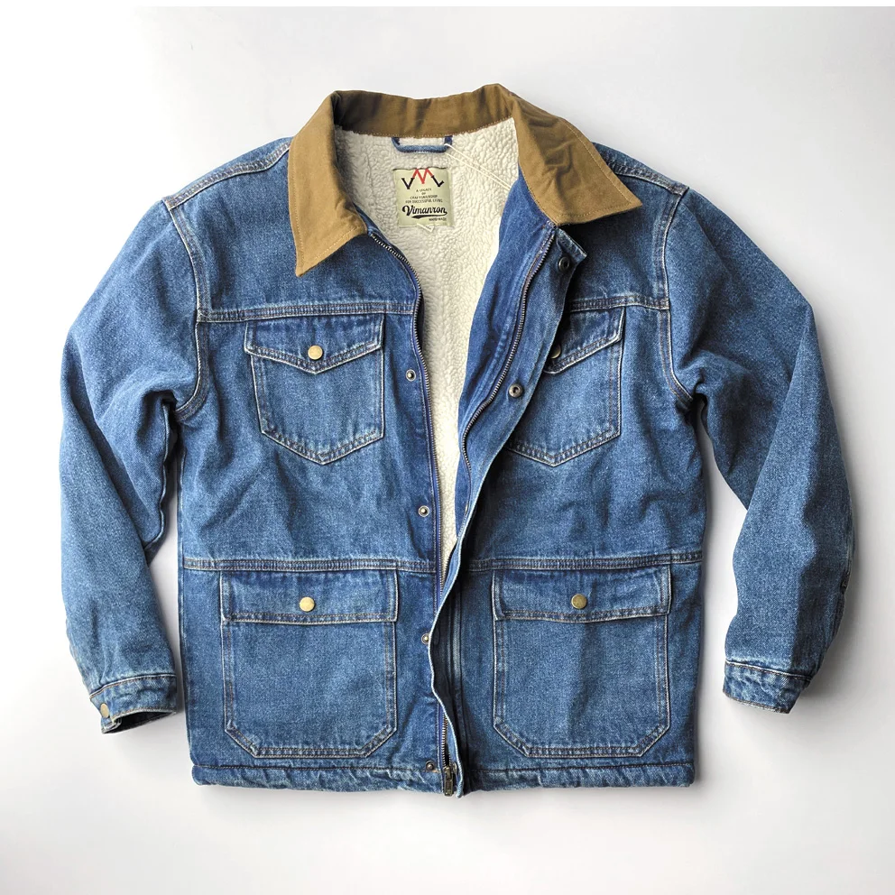 Retro American Lamb Velvet Men's Denim Jaet Multi-ket Patchwork Collar Waed Workwear Sle Winter Youth Casual Coat
Retro American Lamb Velvet Men's Denim Jaet Multi-ket Patchwork Collar Waed Workwear Sle Winter Youth Casual Coat