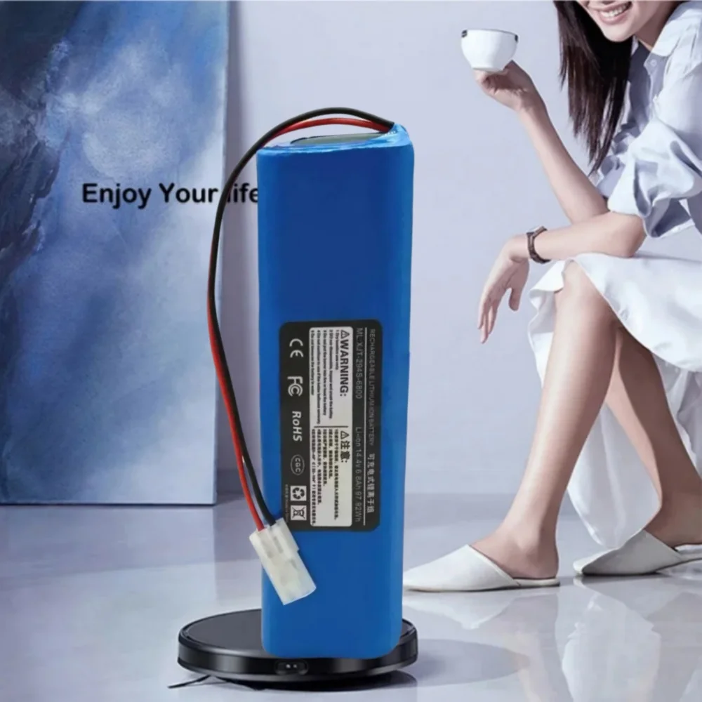 Hot Sale Rechargeable Li-ion Battery 14.4V 6800mAh for ROEMO SYB2 Robot Vacuum Cleaner Accessories Battery
Hot Sale Rechargeable Li-ion Battery 14.4V 6800mAh for ROEMO SYB2 Robot Vacuum Cleaner Accessories Battery