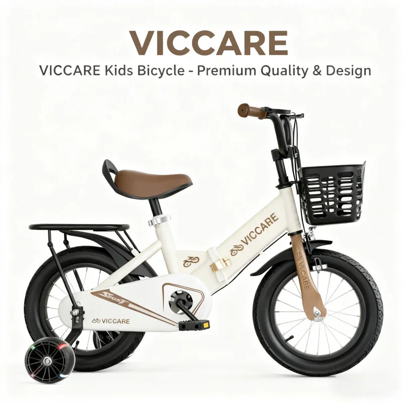 Foldable Cream White Children's Bicycle with Rear Seat for Girls And Boys 2-3 Years Old to 9 Years Old - Adjustable Kids Bike
Foldable Cream White Children's Bicycle with Rear Seat for Girls And Boys 2-3 Years Old to 9 Years Old - Adjustable Kids Bike