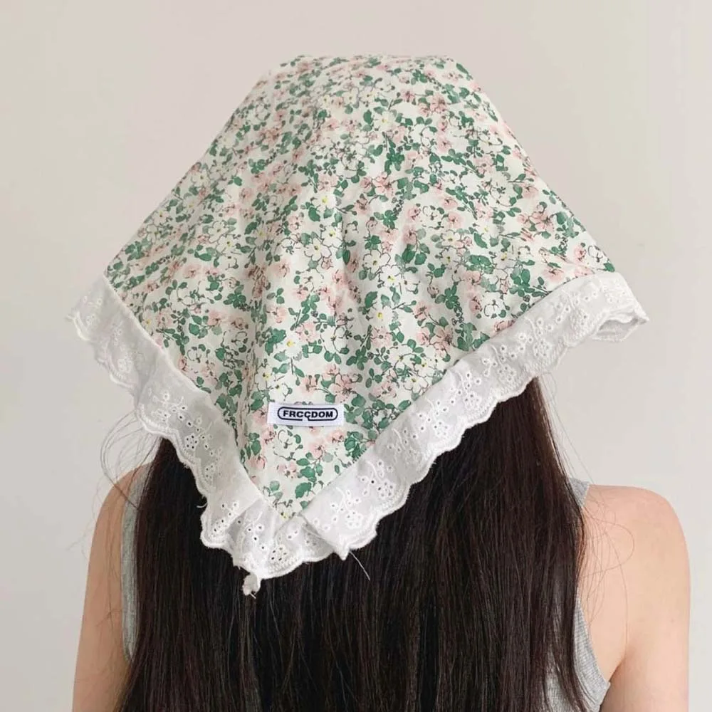 Driving Rural Style Headscarf Baseball Hat Lace Breathable Scarf Peaked Cap Floral Sunshade Triangle Headscarf Hat Women
Driving Rural Style Headscarf Baseball Hat Lace Breathable Scarf Peaked Cap Floral Sunshade Triangle Headscarf Hat Women