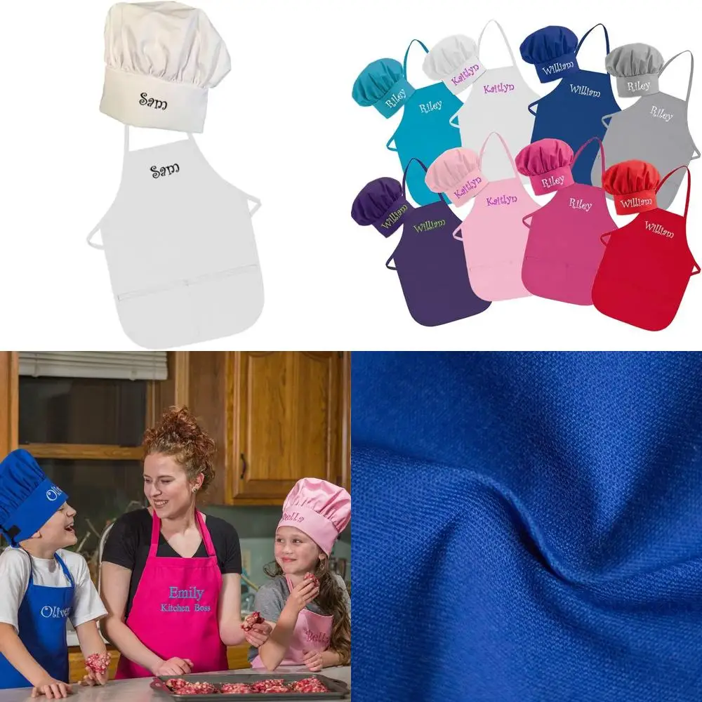 Customized USA-Made Embroidered Child Apron and Hat Set for Toddlers & Kids
Customized USA-Made Embroidered Child Apron and Hat Set for Toddlers & Kids