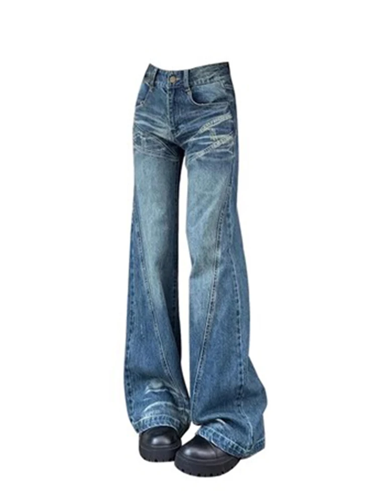 Harajuku Full Length Trousers High Waist Flare Jeans Baggy Women Fashion High Street Denim Pant American Retro Gyaru New Design
Harajuku Full Length Trousers High Waist Flare Jeans Baggy Women Fashion High Street Denim Pant American Retro Gyaru New Design