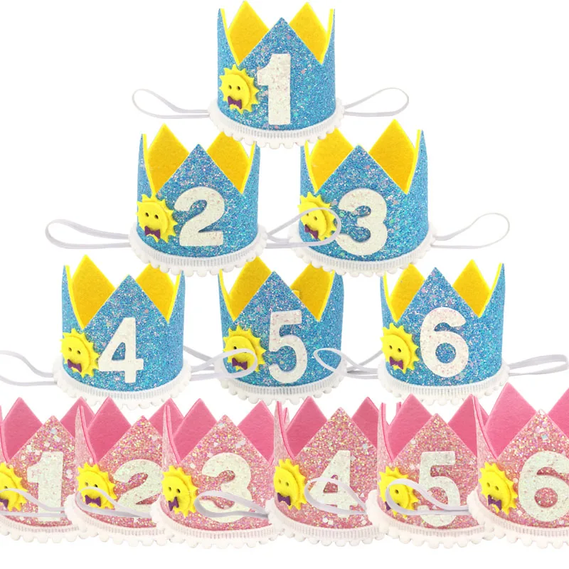 1Pcs 1-6 Year Old Kids Birthday Crown Headband Boy Girl Birthday Party Baby Shower Decoration Birthday Photo Props Hat
1Pcs 1-6 Year Old Kids Birthday Crown Headband Boy Girl Birthday Party Baby Shower Decoration Birthday Photo Props Hat