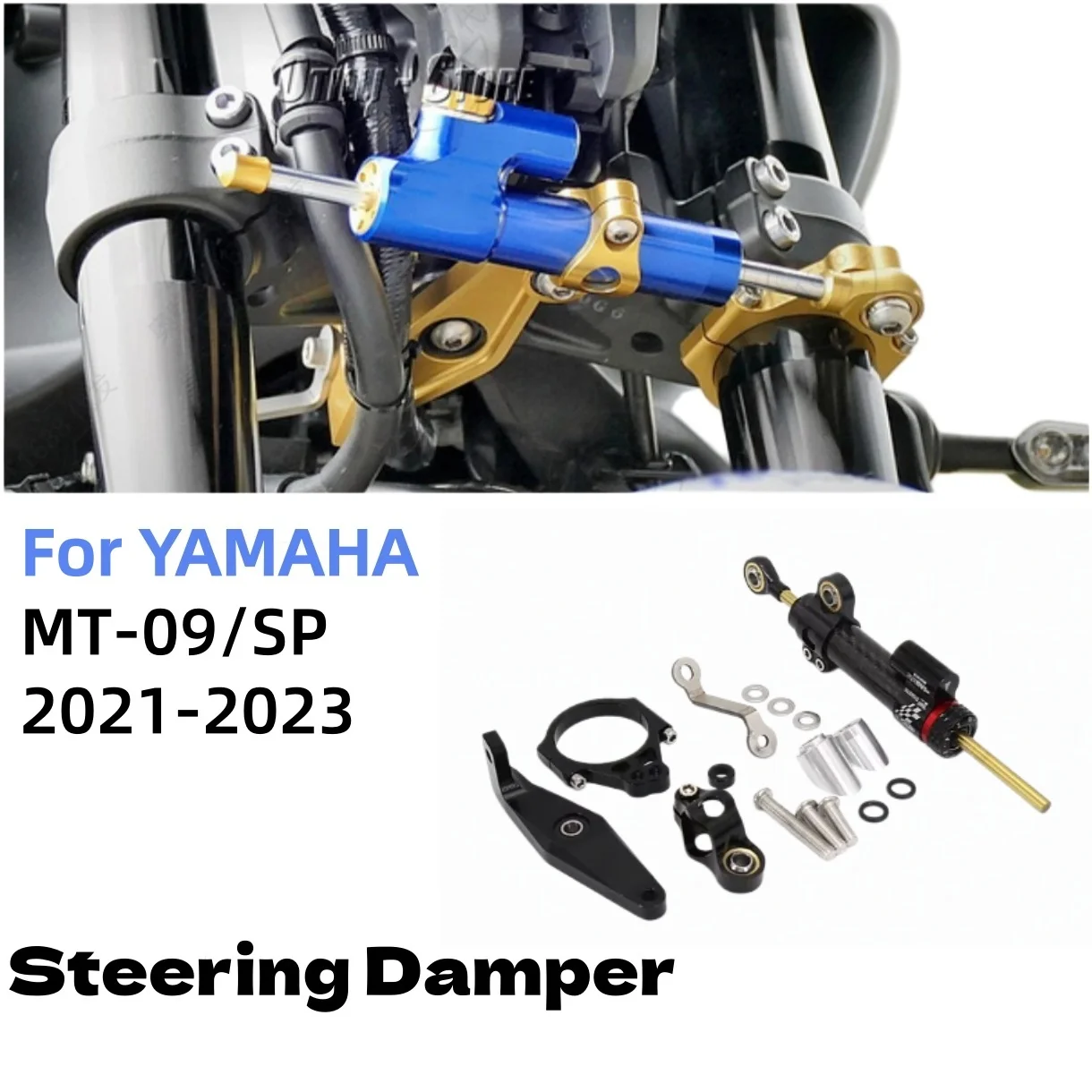 For YAMAHA MT-09 MT 09 MT09 SP 2021-2023 Motorcycle Steering Damper Stabilizer Steering Damper Mounting Bracket Support Kit
For YAMAHA MT-09 MT 09 MT09 SP 2021-2023 Motorcycle Steering Damper Stabilizer Steering Damper Mounting Bracket Support Kit