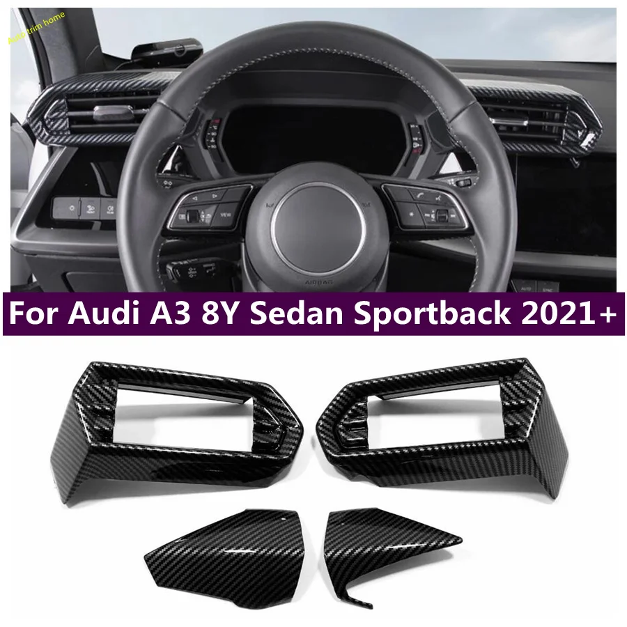 LHD Carbon Fiber Style Interior Dashboard Air Conditioner Vent AC Outlet Cover Trim For Audi A3 8Y 2020 - 2023 Car Accessories
LHD Carbon Fiber Style Interior Dashboard Air Conditioner Vent AC Outlet Cover Trim For Audi A3 8Y 2020 - 2023 Car Accessories