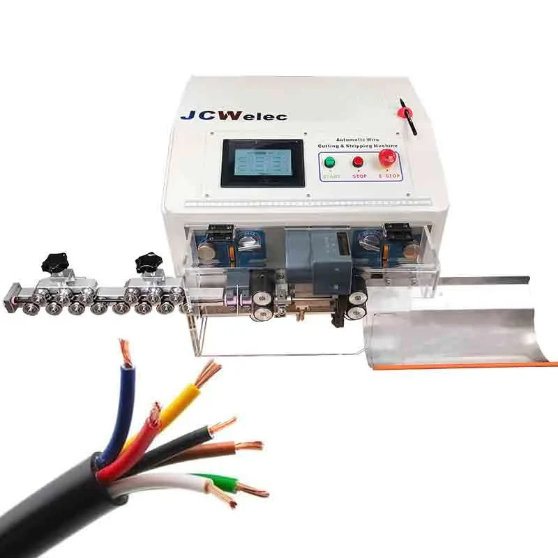 JCW-CS08 Flat Flexible 500mm Cable Cutting Stripping Machine Good Price Heavy Duty Wire Cut Strip Cable Manufacturing Equipment
JCW-CS08 Flat Flexible 500mm Cable Cutting Stripping Machine Good Price Heavy Duty Wire Cut Strip Cable Manufacturing Equipment