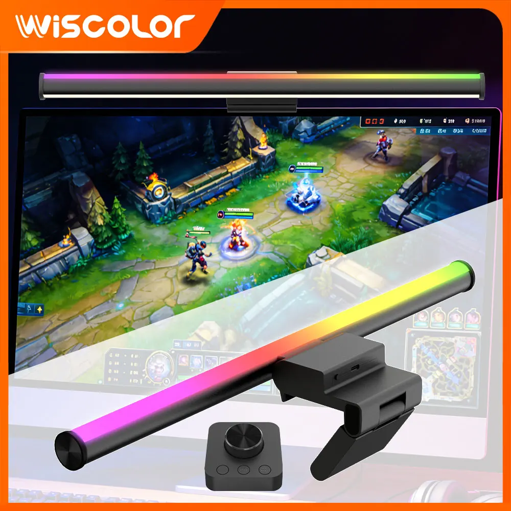 Ambient Monitor Light Bar RGB Rhythm LED Lightbar Screen Hanging Setup Dimming Night Light For Gaming Room Desk Lamp Accessories
Ambient Monitor Light Bar RGB Rhythm LED Lightbar Screen Hanging Setup Dimming Night Light For Gaming Room Desk Lamp Accessories