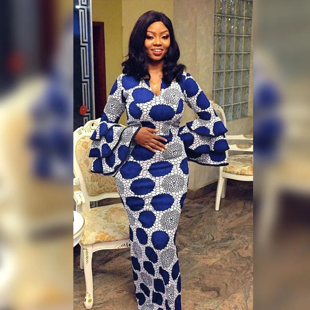 Fashion Women Elegant Long Sleeves Floral Print Ruffle Maxi Long Dress Party Gowns
Fashion Women Elegant Long Sleeves Floral Print Ruffle Maxi Long Dress Party Gowns