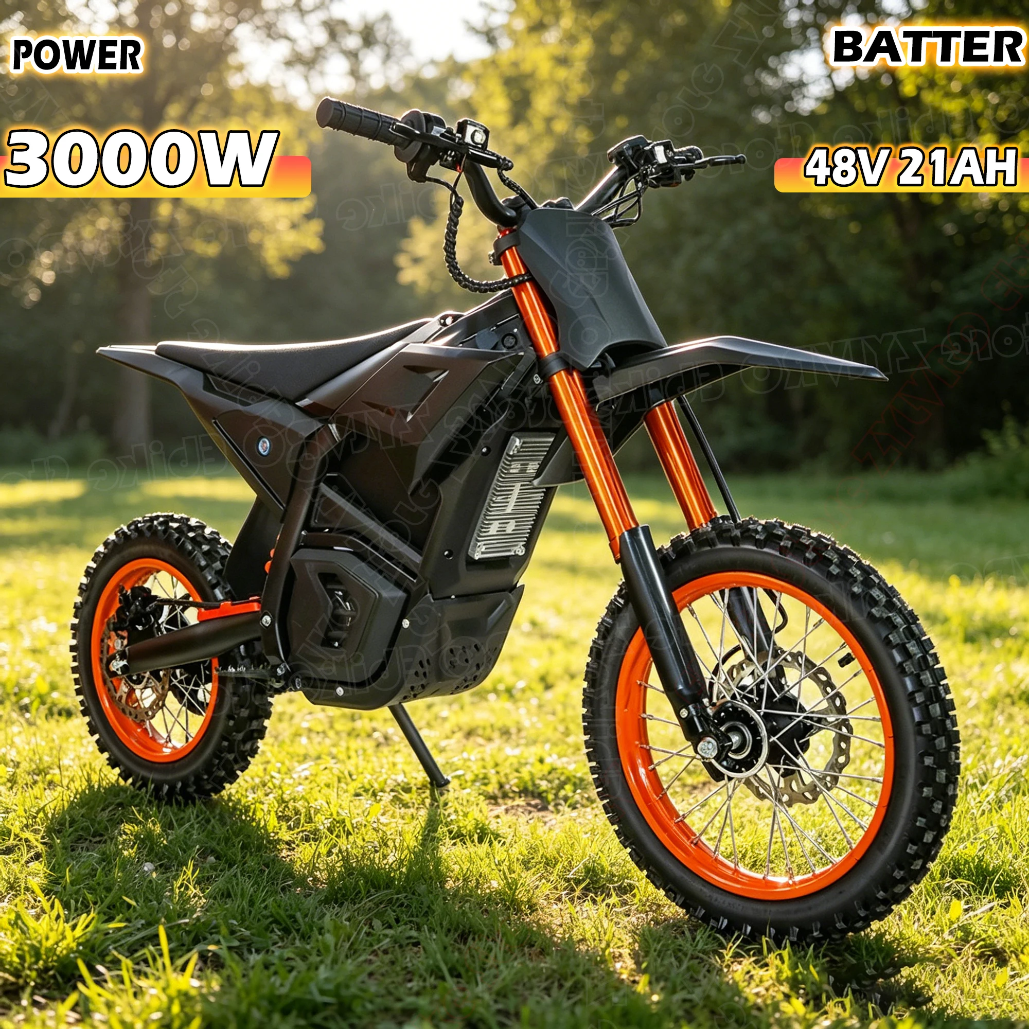 New Arrival from U.S. Warehouse: 3000W Mid-Drive Motor, 48V, 21Ah Electric Bike with 14-inch Off-Road Tires and LCD Display, Maximum Speed 5 km/h
New Arrival from U.S. Warehouse: 3000W Mid-Drive Motor, 48V, 21Ah Electric Bike with 14-inch Off-Road Tires and LCD Display, Maximum Speed 5 km/h