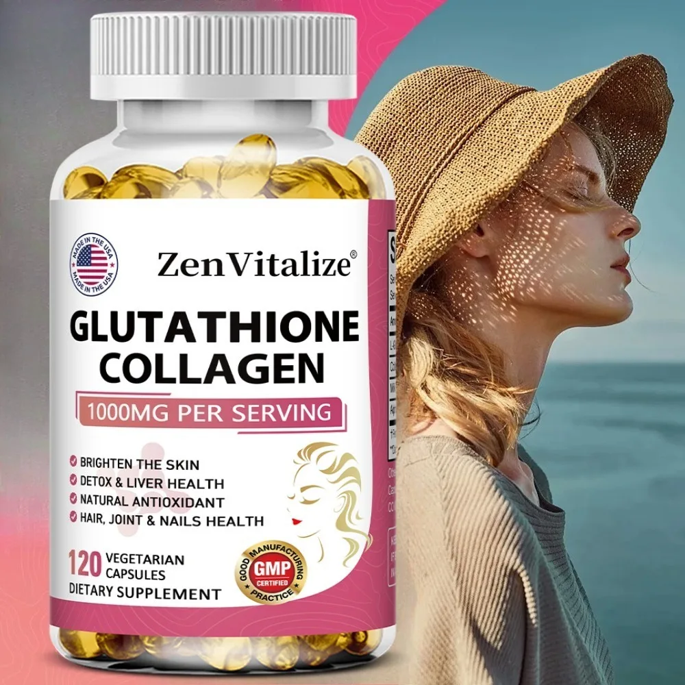 Glutathione Collagen Capsules for Skin Tone Support, Antioxidant, and Daily Beauty Care, Anti-aging, Vegan, Natural
Glutathione Collagen Capsules for Skin Tone Support, Antioxidant, and Daily Beauty Care, Anti-aging, Vegan, Natural