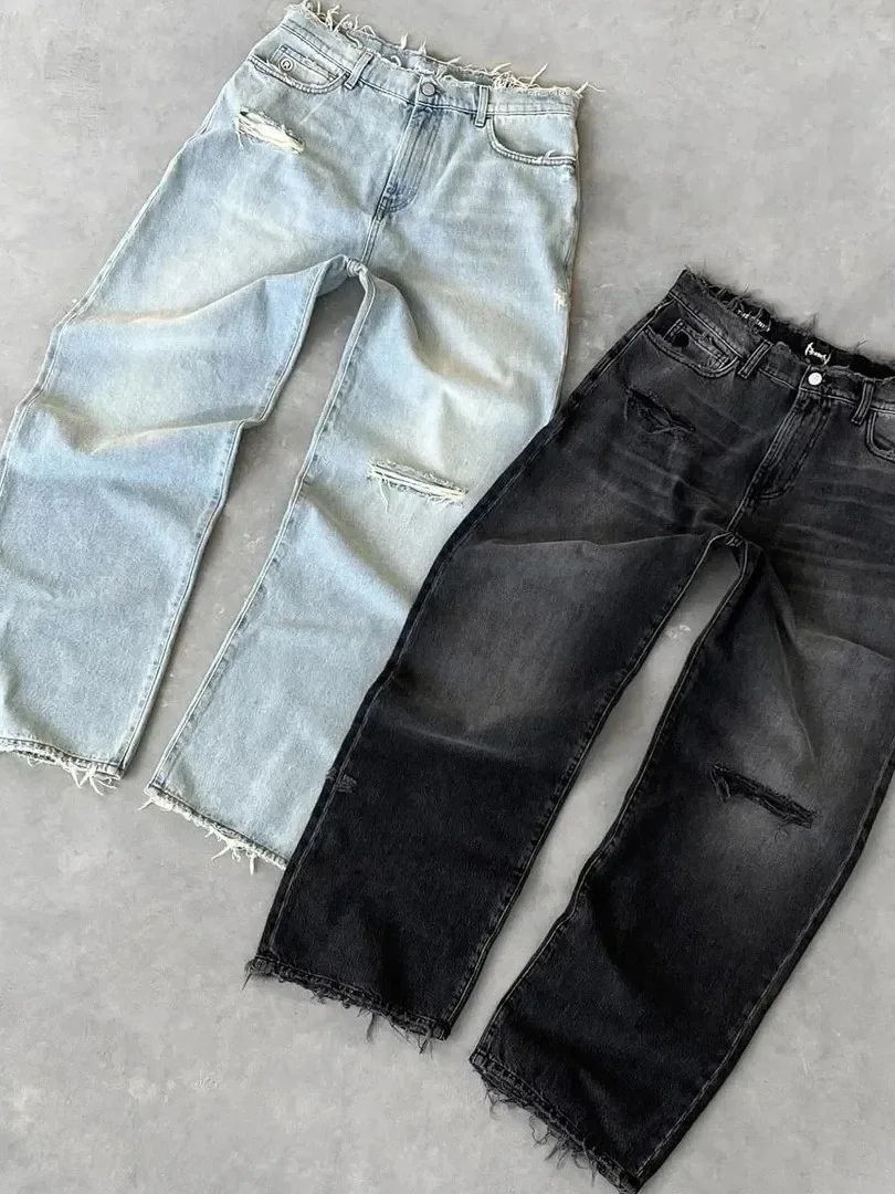 Washed Vintage Hole Denim Jeans Pure Color Street Style Casual Unisex Spring Summer Cross-Border Fashion Jeans
Washed Vintage Hole Denim Jeans Pure Color Street Style Casual Unisex Spring Summer Cross-Border Fashion Jeans