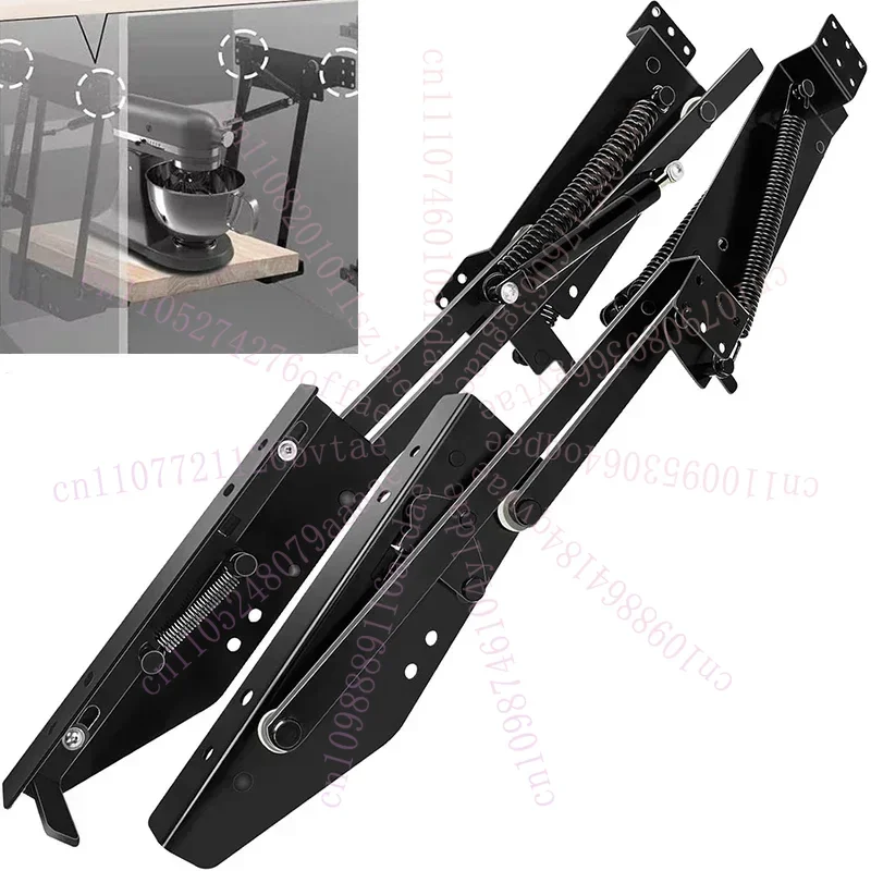 New Hidden Kitchen Lifting Cabinet System - Spring Rack Automatic Mechanical Telescopic Lift Shelf for Mixer Storage
New Hidden Kitchen Lifting Cabinet System - Spring Rack Automatic Mechanical Telescopic Lift Shelf for Mixer Storage
