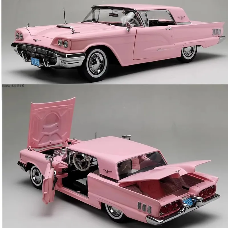 Новый масштаб 1/18 1960, ретро гоночный автомобиль Thunderbird Hardtop, розовый литой под давлением сплав, модель автомобиля, коллекция игрушек, украшение для дисплея
Новый масштаб 1/18 1960, ретро гоночный автомобиль Thunderbird Hardtop, розовый литой под давлением сплав, модель автомобиля, коллекция игрушек, украшение для дисплея
