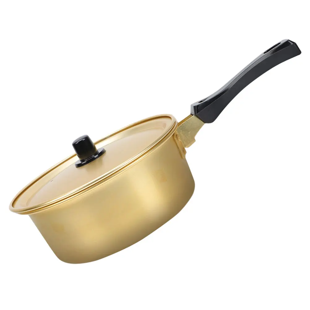 Aluminum Plastic Soup Kitchen Cookware Shin Ramen Home Cooking Stock with Long Handle Anti Scald Household Food Cooking Pot 
Aluminum Plastic Soup Kitchen Cookware Shin Ramen Home Cooking Stock with Long Handle Anti Scald Household Food Cooking Pot