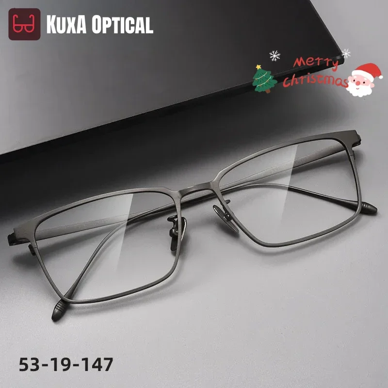 KUXA оправа для очков из чистого титана, деловая работа, офисные оптические очки, близорукость, дальнозоркость, рецепт, прогрессивное исправленное зрение
KUXA оправа для очков из чистого титана, деловая работа, офисные оптические очки, близорукость, дальнозоркость, рецепт, прогрессивное исправленное зрение