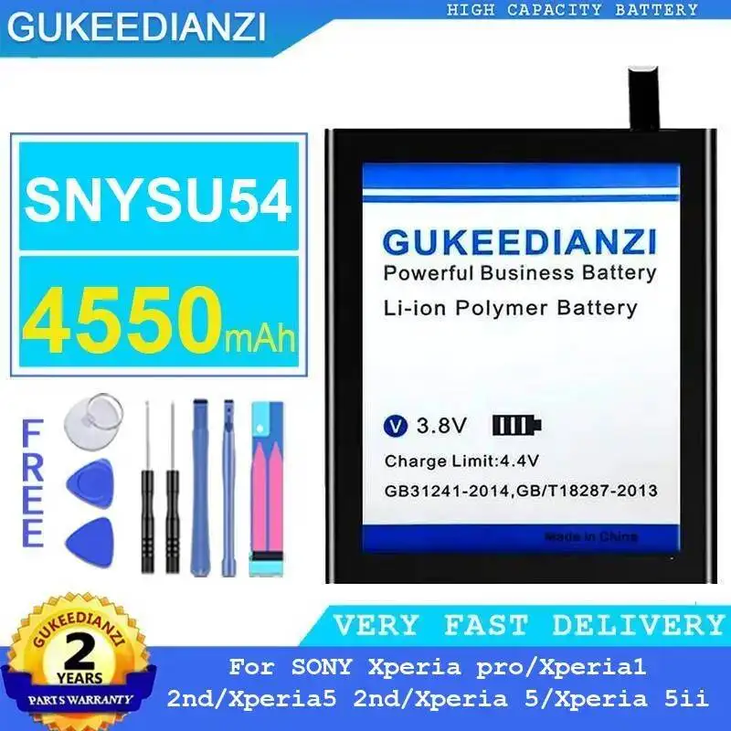 Reliable Replacement For Sony Xperia Pro 1 2nd 5 2nd 5 4550mAh Mobile Phone Battery SNYSU54
Reliable Replacement For Sony Xperia Pro 1 2nd 5 2nd 5 4550mAh Mobile Phone Battery SNYSU54