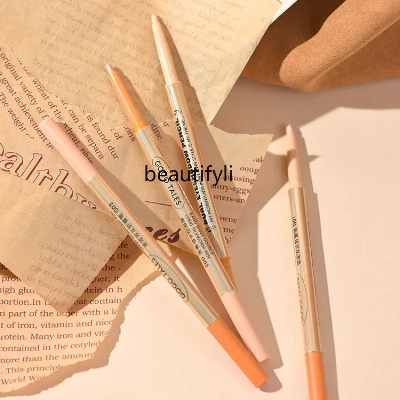 zqGogotales Double-Headed Lying Silkworm Pen Female Double-Headed Dual-Use Pearl Matte Highlight Eyeliner Brightening Eye Shadow
zqGogotales Double-Headed Lying Silkworm Pen Female Double-Headed Dual-Use Pearl Matte Highlight Eyeliner Brightening Eye Shadow