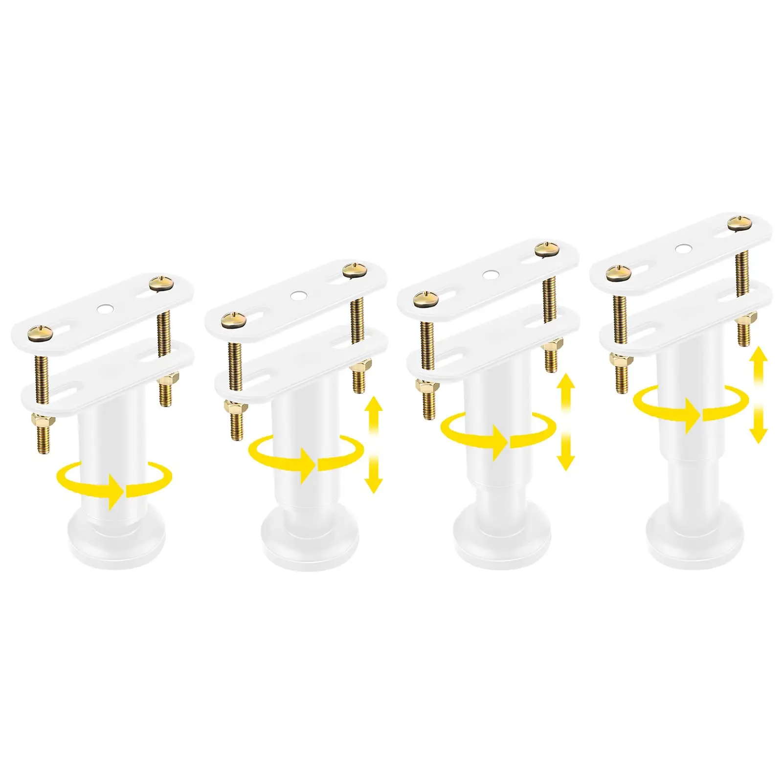 6pcs White Adjustable Bed Frame Support Legs 4.72-7.48 Inch Heavy Duty Metal With Screws For Center Slat Furniture
6pcs White Adjustable Bed Frame Support Legs 4.72-7.48 Inch Heavy Duty Metal With Screws For Center Slat Furniture