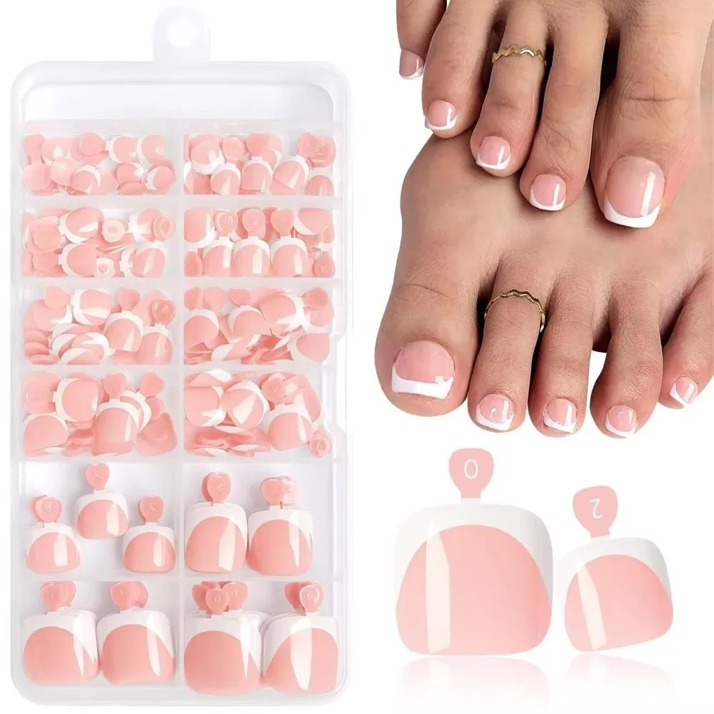 Набор из 120 шт. роскошных шикарных накладных ногтей с французским маникюром, глянцевые, квадратные, короткие, для ногтей на ногах, полное покрытие, накладные ногти для ног, нейл-арт
Набор из 120 шт. роскошных шикарных накладных ногтей с французским маникюром, глянцевые, квадратные, короткие, для ногтей на ногах, полное покрытие, накладные ногти для ног, нейл-арт