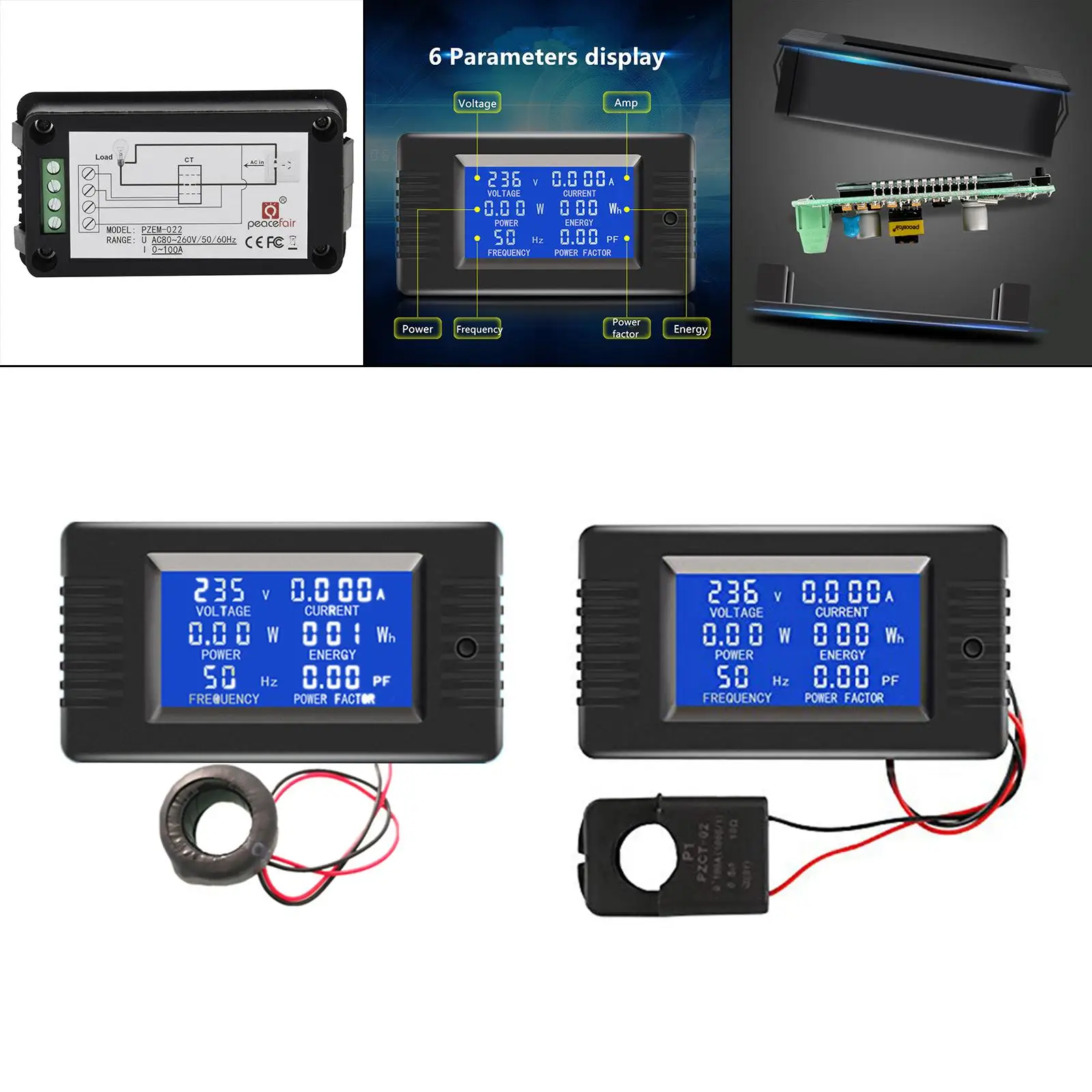 100 Ваттметр напряжения, монитор с ватттметр напряжения и тока 80-260 В
100 Ваттметр напряжения, монитор с ватттметр напряжения и тока 80-260 В