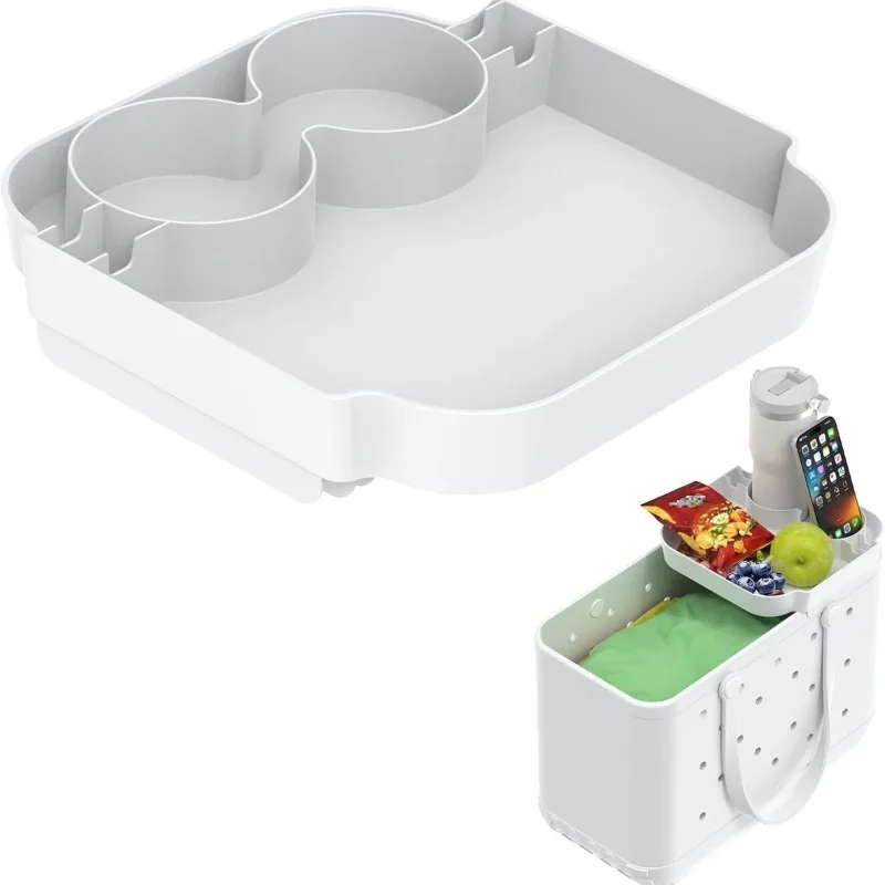 Beach Bag Cup Holder Tray, Portable Reusable Tote Bag Insert Organizer with 2 Cup Holders, Summer Essentials for Drinks Snacks
Beach Bag Cup Holder Tray, Portable Reusable Tote Bag Insert Organizer with 2 Cup Holders, Summer Essentials for Drinks Snacks