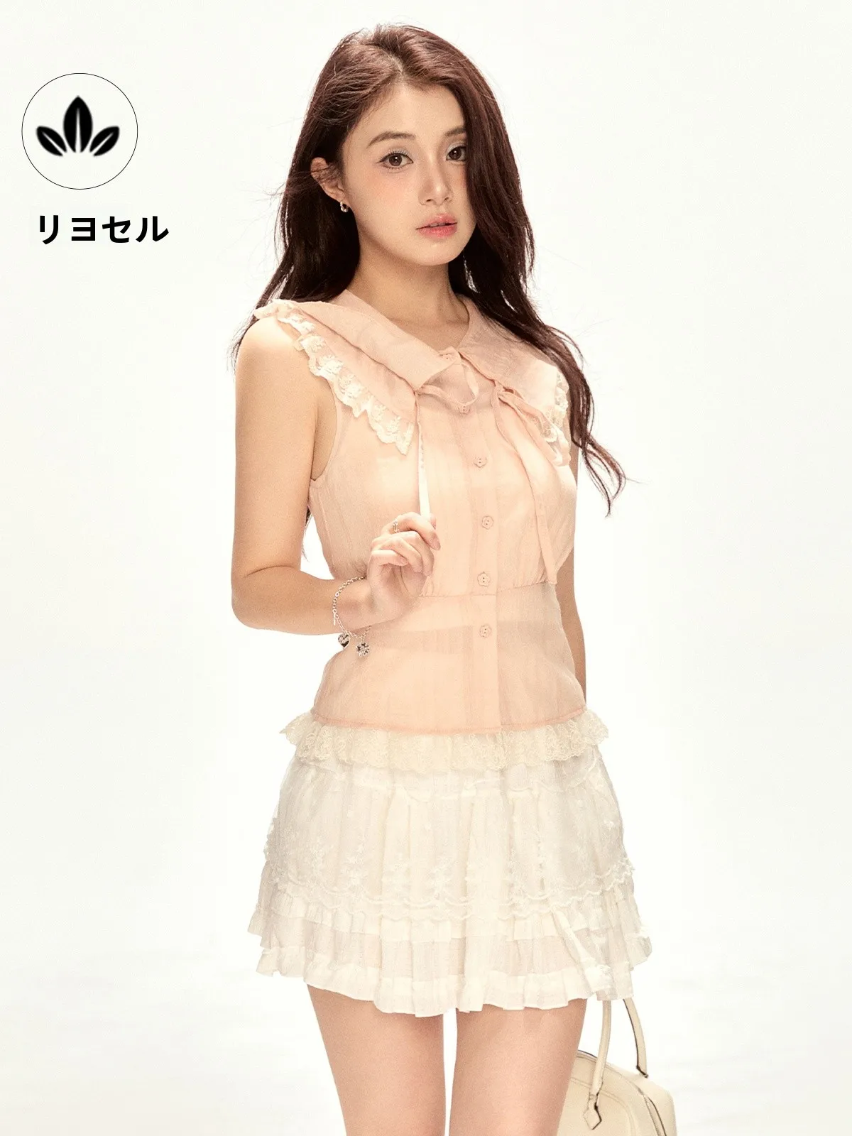 Sweet Doll Collar Waist-Cinching Short Sleeve Women's Shirt Lace Trim Top Summer New Design Sensation ONE-T Fashion Brand
Sweet Doll Collar Waist-Cinching Short Sleeve Women's Shirt Lace Trim Top Summer New Design Sensation ONE-T Fashion Brand