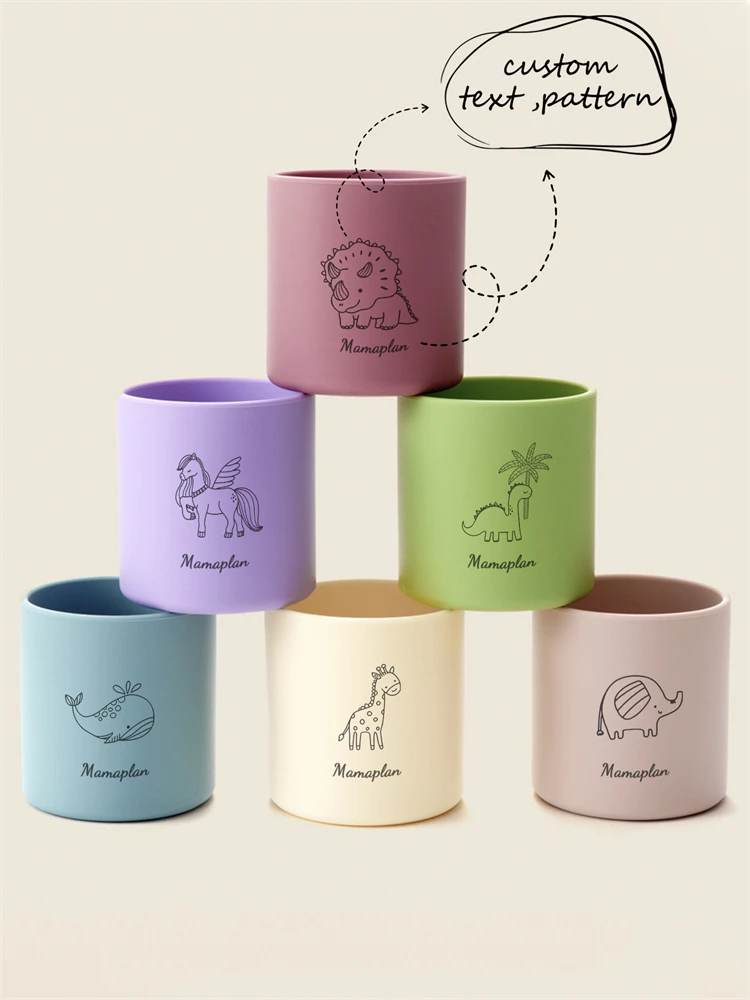 1PC Personalized Silicone Baby Cup BPA Free Food Grade Portable Infant Feeding Cup Solid Color Custom Name Design Baby Stuff
1PC Personalized Silicone Baby Cup BPA Free Food Grade Portable Infant Feeding Cup Solid Color Custom Name Design Baby Stuff
