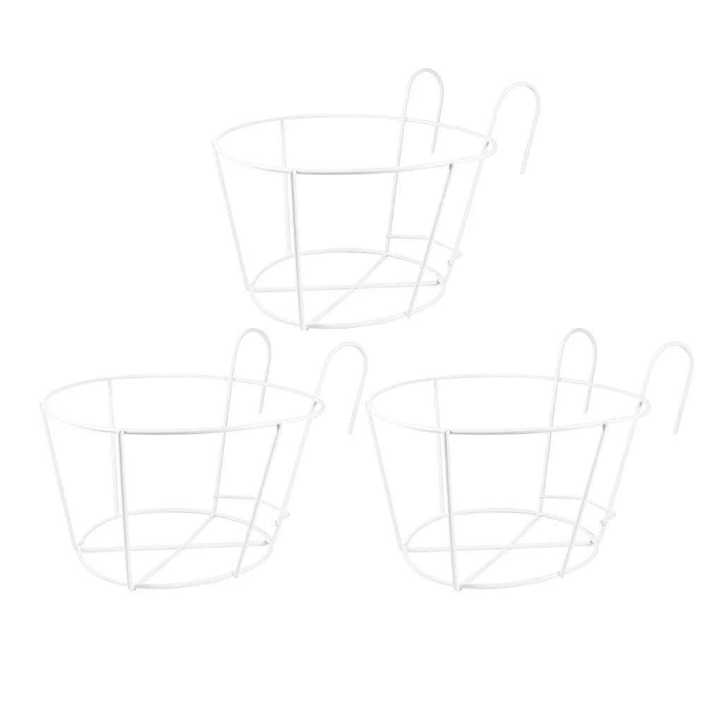 3 Pcs Iron Flower Stand Pot Holder Balcony Plant Hanging Decorate Planter Lagging Railing
3 Pcs Iron Flower Stand Pot Holder Balcony Plant Hanging Decorate Planter Lagging Railing