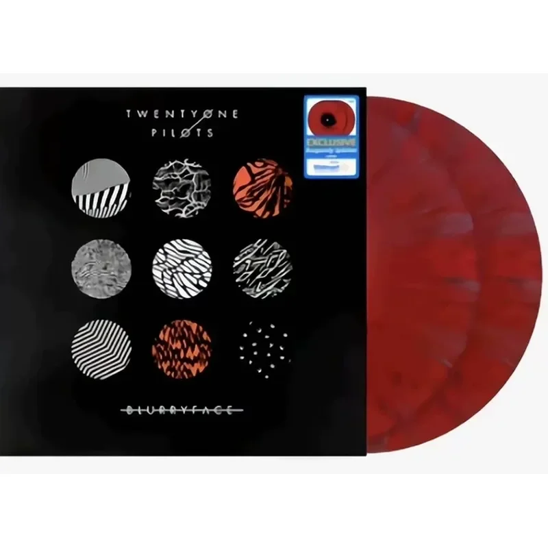 Genuine Twenty One Pilots Blurryface Red and Black Color Glue 2LP 10th Anniversary Vinyl Record for Fans
Genuine Twenty One Pilots Blurryface Red and Black Color Glue 2LP 10th Anniversary Vinyl Record for Fans