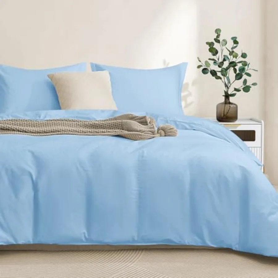 100-Percent Cotton Duvet Cover Set Hidden Zipper Closure Ultra Soft Easy Care and Durable Simple Bedding Style Comforter Not In
100-Percent Cotton Duvet Cover Set Hidden Zipper Closure Ultra Soft Easy Care and Durable Simple Bedding Style Comforter Not In