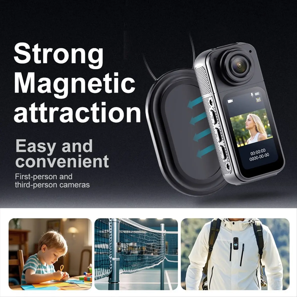 M05K 2.7K Мини-камера с Wi-Fi, экшн-камера 180° ° Спортивная камера Rotate Sport Cam DV для велоспорта с зарядным чехлом, белая
M05K 2.7K Мини-камера с Wi-Fi, экшн-камера 180° ° Спортивная камера Rotate Sport Cam DV для велоспорта с зарядным чехлом, белая