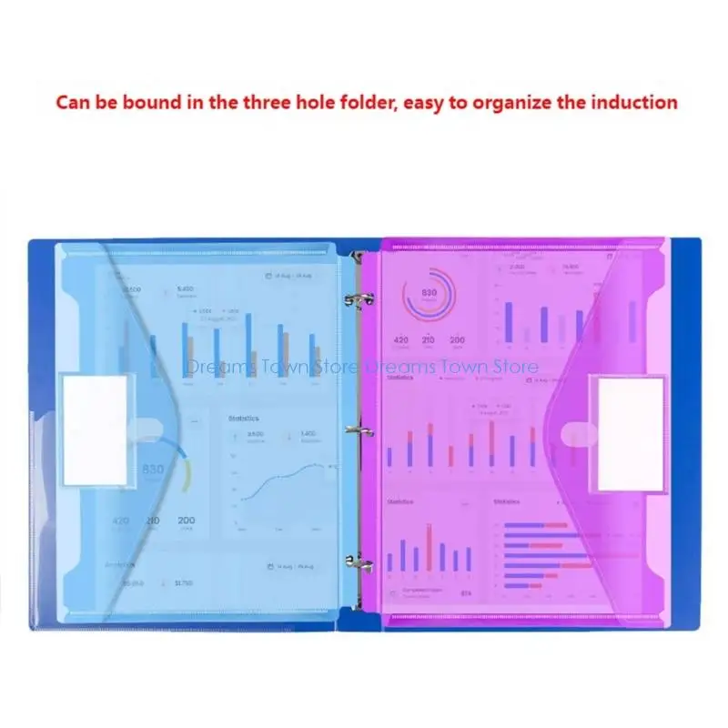 HX6A 5/10Pcs 3 Holes Punched File Bag Clear Plastic Document Organiser for Office
HX6A 5/10Pcs 3 Holes Punched File Bag Clear Plastic Document Organiser for Office