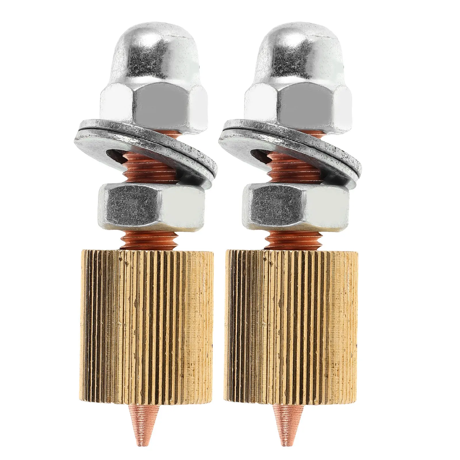 2Pcs Car Body Dent Puller Sheet Metal Repair Clamp Head Copper Collet Chuck Welding Stud Repair Parts Dent Removal Tool for Auto
2Pcs Car Body Dent Puller Sheet Metal Repair Clamp Head Copper Collet Chuck Welding Stud Repair Parts Dent Removal Tool for Auto