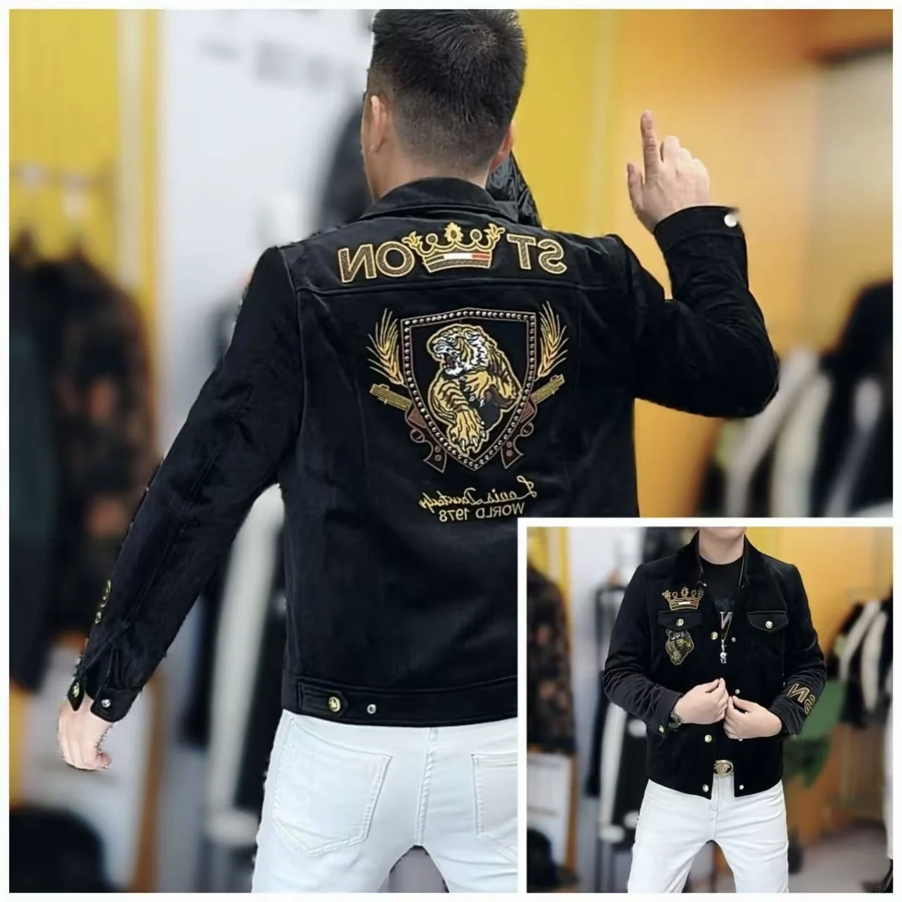 Мужская вельветовая куртка с вышивкой и эластичным откидным воротником, износостойкая, для молодежи, осенне-зимняя
Мужская вельветовая куртка с вышивкой и эластичным откидным воротником, износостойкая, для молодежи, осенне-зимняя