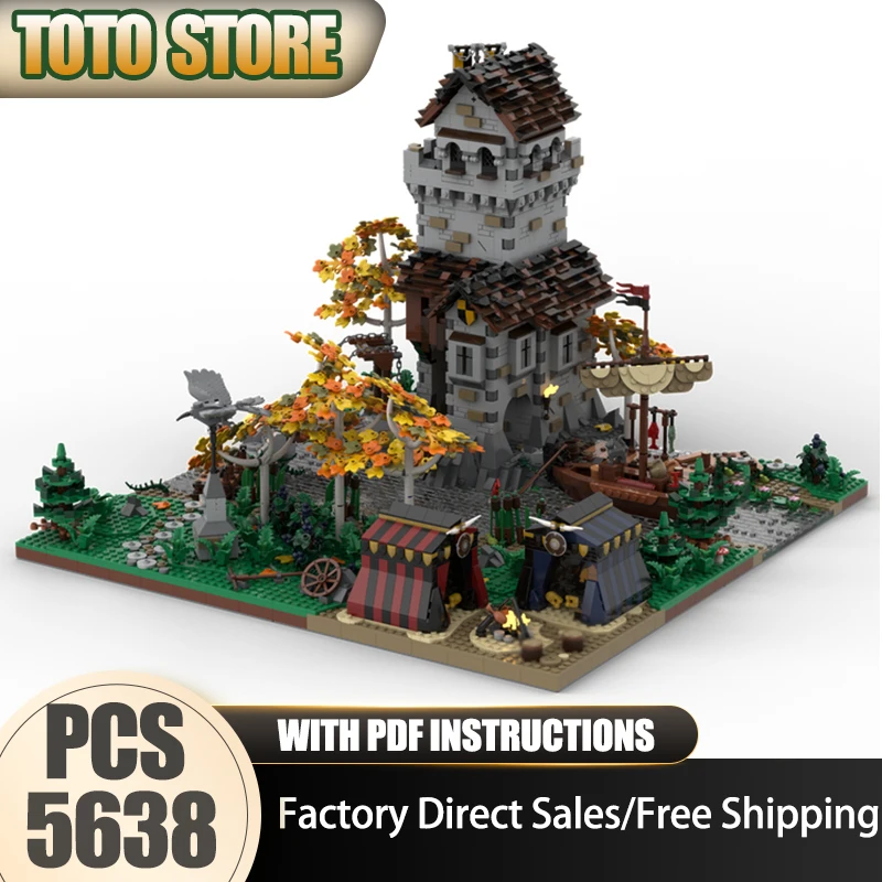 Medieval Castle Moc Building Blocks Crows Guarding the Castle Model Technology Bricks Assembly Holiday Construstion Gifts Toy
Medieval Castle Moc Building Blocks Crows Guarding the Castle Model Technology Bricks Assembly Holiday Construstion Gifts Toy