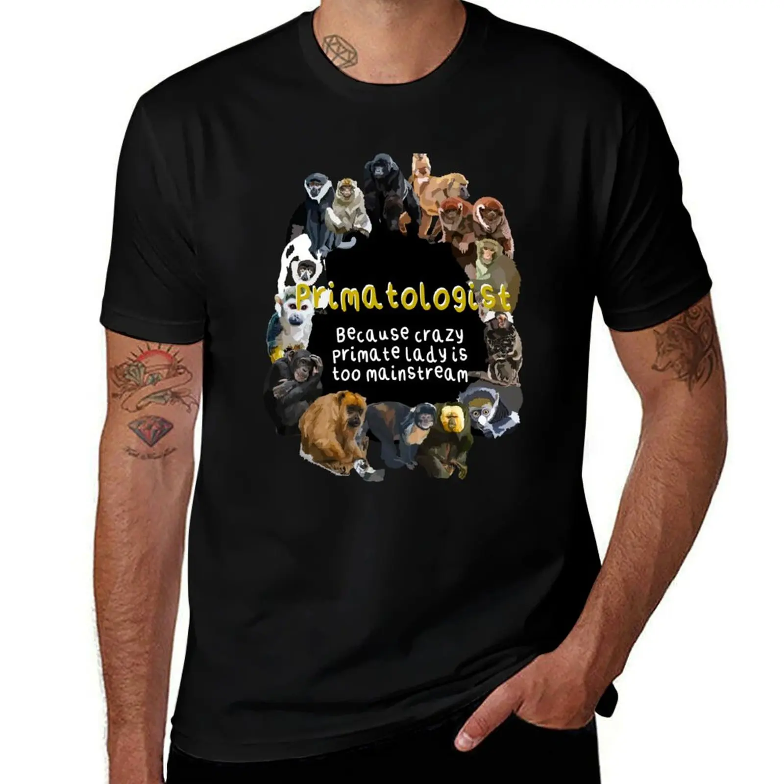 Primatologist T-Shirt Luxury man basketball graphic tees summer tops fashion shirts men graphic t shirts
Primatologist T-Shirt Luxury man basketball graphic tees summer tops fashion shirts men graphic t shirts