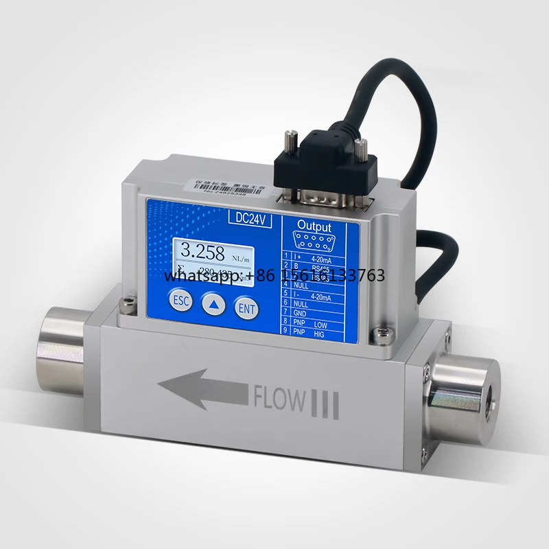 Small Flow Measuring Gas Mass Flow Controllers Micro Thermal Gas Mass Flowmeter Compressed air Nitrogen Oxygen 4-20mA Sensor
Small Flow Measuring Gas Mass Flow Controllers Micro Thermal Gas Mass Flowmeter Compressed air Nitrogen Oxygen 4-20mA Sensor
